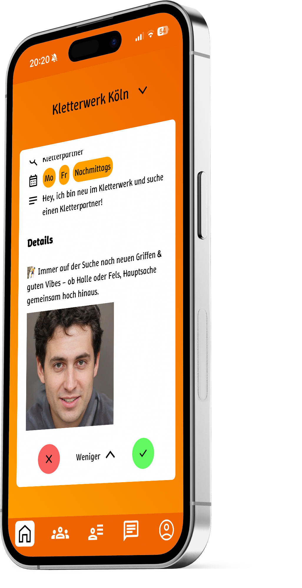 TeamUp Matching Interface